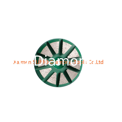 3 inch 10 beveled edge Segments Velcro Backed concrete grinding disc for Stonekor concrete grinder