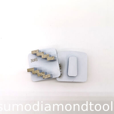 Double ZIGZAG Segments  Redi Lock Diamond Grinding Shoes for Husqvarna