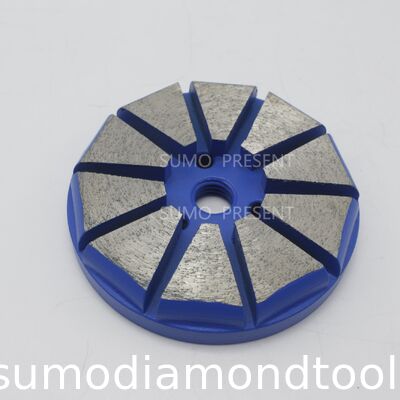 3"10 Segments  Redi Lock Diamond Grinding disc for Husqvarna